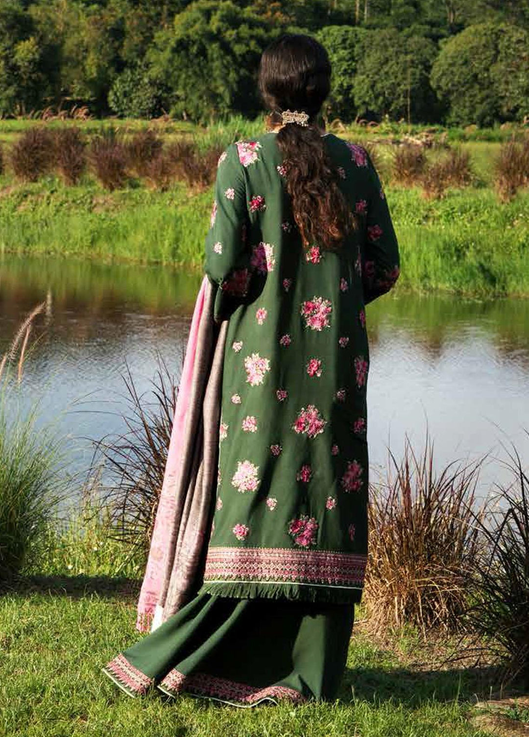 Zara Shahjahan Embroidered Linen Suits Unstitched 3 Piece ZS22WS Gulnaar - Winter Collection