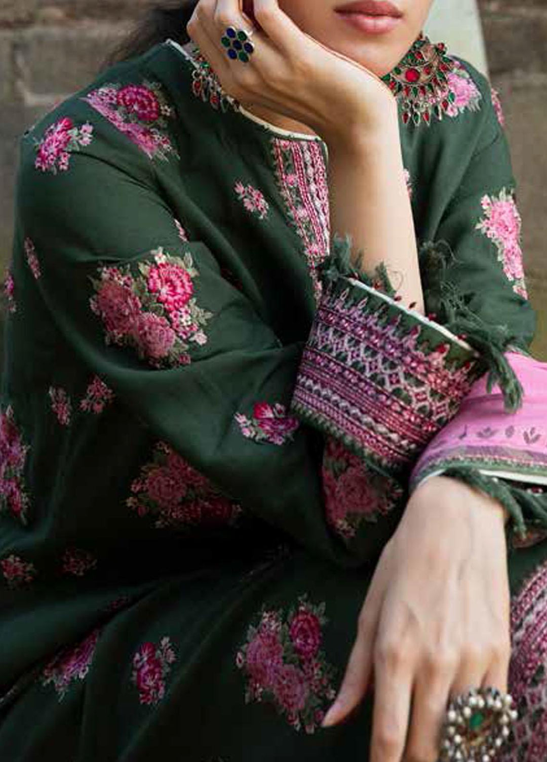 Zara Shahjahan Embroidered Linen Suits Unstitched 3 Piece ZS22WS Gulnaar - Winter Collection