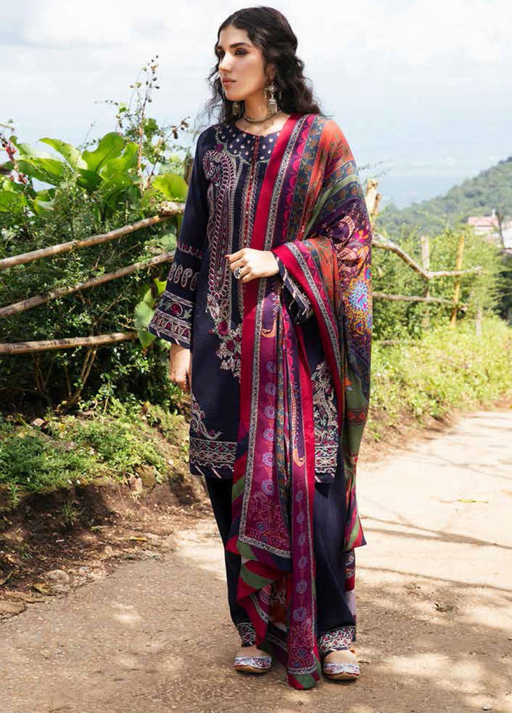 Zara Shahjahan Embroidered Linen Suits Unstitched 3 Piece ZS22WS Mehrnaz - Winter Collection