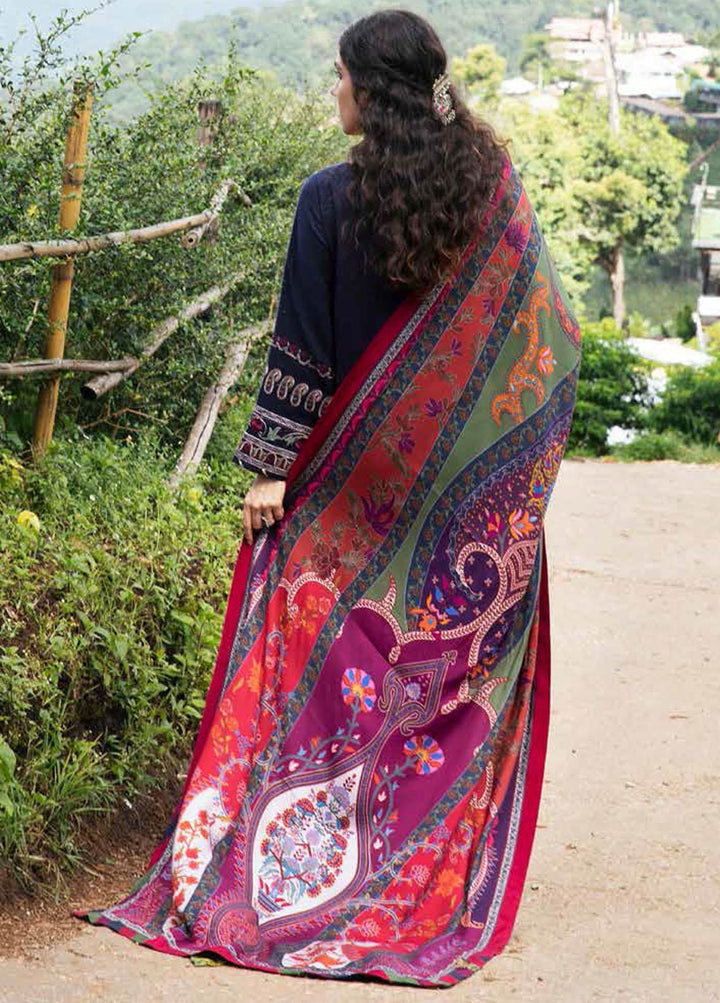 Zara Shahjahan Embroidered Linen Suits Unstitched 3 Piece ZS22WS Mehrnaz - Winter Collection