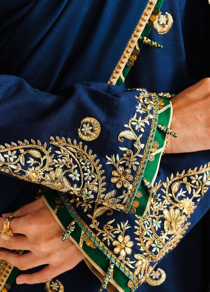 Zara Shahjahan Embroidered Khaddar Suits Unstitched 3 Piece ZS23WL D1 - Winter Luxury Collection