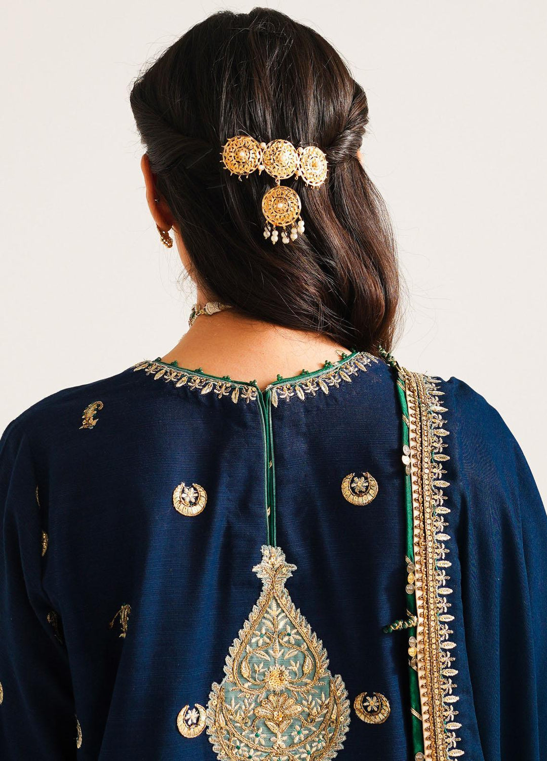 Zara Shahjahan Embroidered Khaddar Suits Unstitched 3 Piece ZS23WL D1 - Winter Luxury Collection