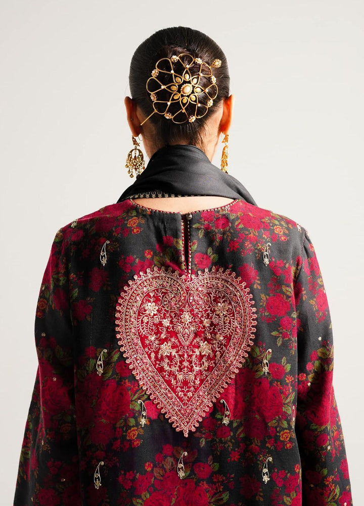 Zara Shahjahan Embroidered Khaddar Suits Unstitched 3 Piece ZS23WL D3 - Winter Luxury Collection