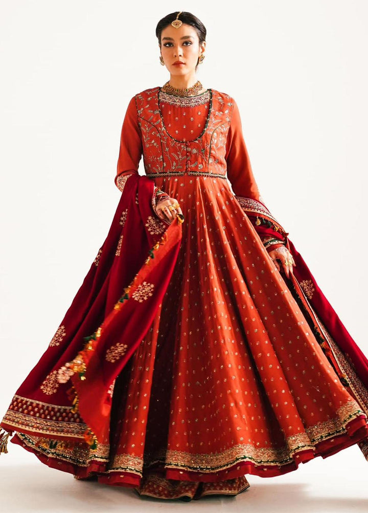 Zara Shahjahan Embroidered Twill Suits Unstitched 3 Piece ZS23WL D4 - Winter Luxury Collection