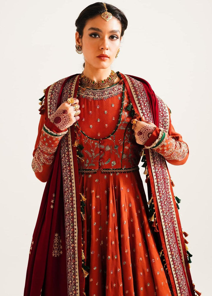 Zara Shahjahan Embroidered Twill Suits Unstitched 3 Piece ZS23WL D4 - Winter Luxury Collection