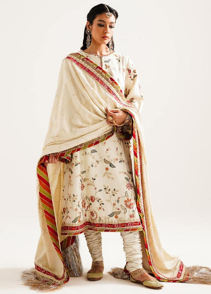 Zara Shahjahan Embroidered Twill Suits Unstitched 3 Piece ZS23WL D5 - Winter Luxury Collection