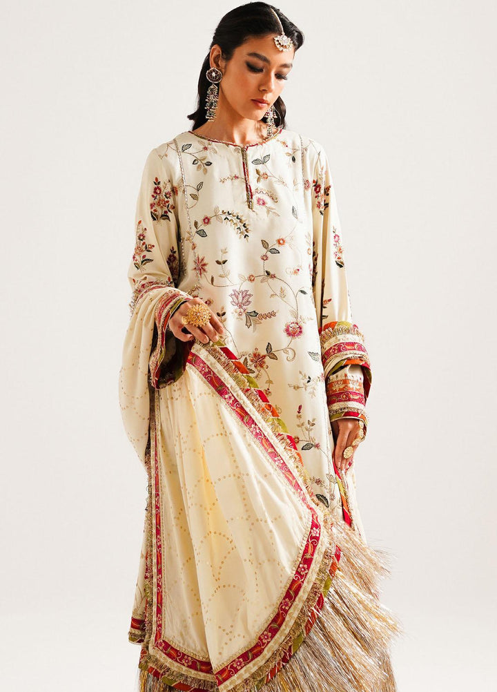 Zara Shahjahan Embroidered Twill Suits Unstitched 3 Piece ZS23WL D5 - Winter Luxury Collection