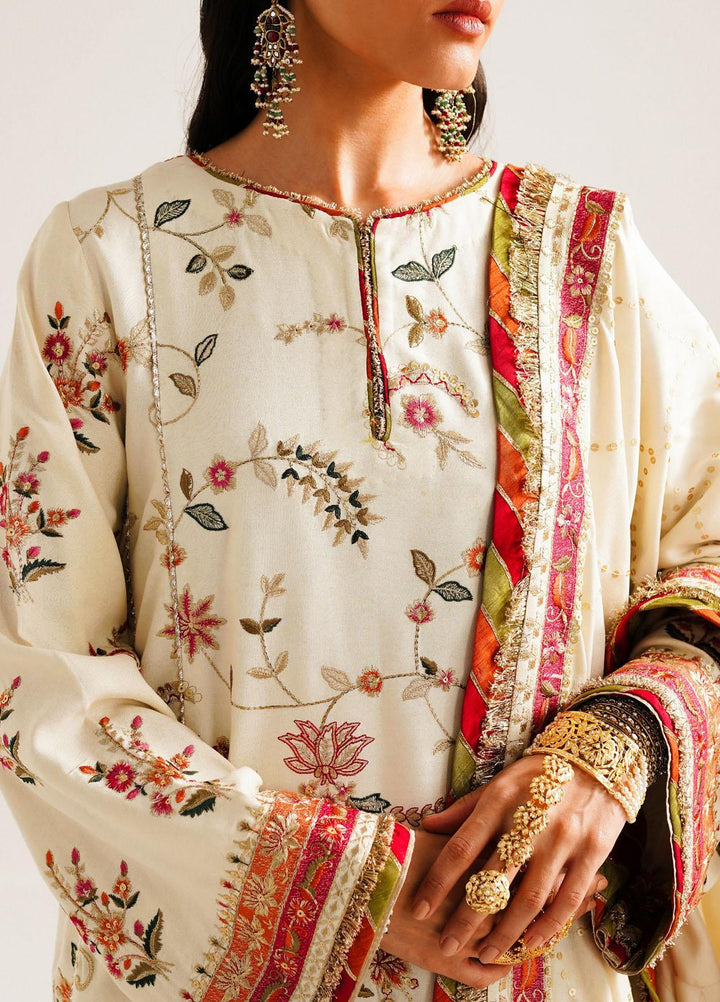 Zara Shahjahan Embroidered Twill Suits Unstitched 3 Piece ZS23WL D5 - Winter Luxury Collection