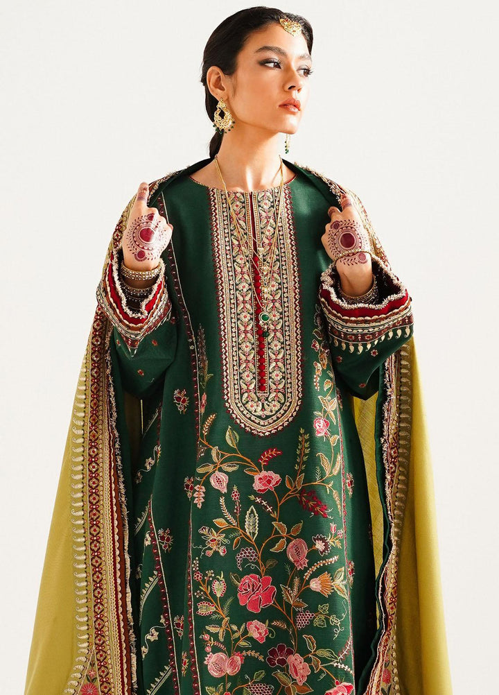 Zara Shahjahan Embroidered Khaddar Suits Unstitched 3 Piece ZS23WL D7 - Winter Luxury Collection