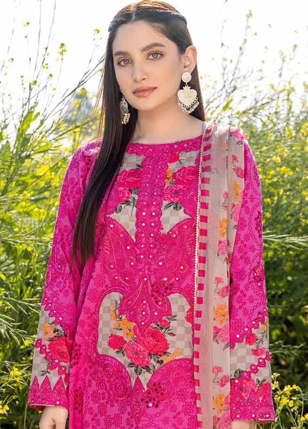 Zard By Charizma Embroidered Lawn Suits Unstitched 3 Piece CRZ23Z CCK-02 - Summer Collection