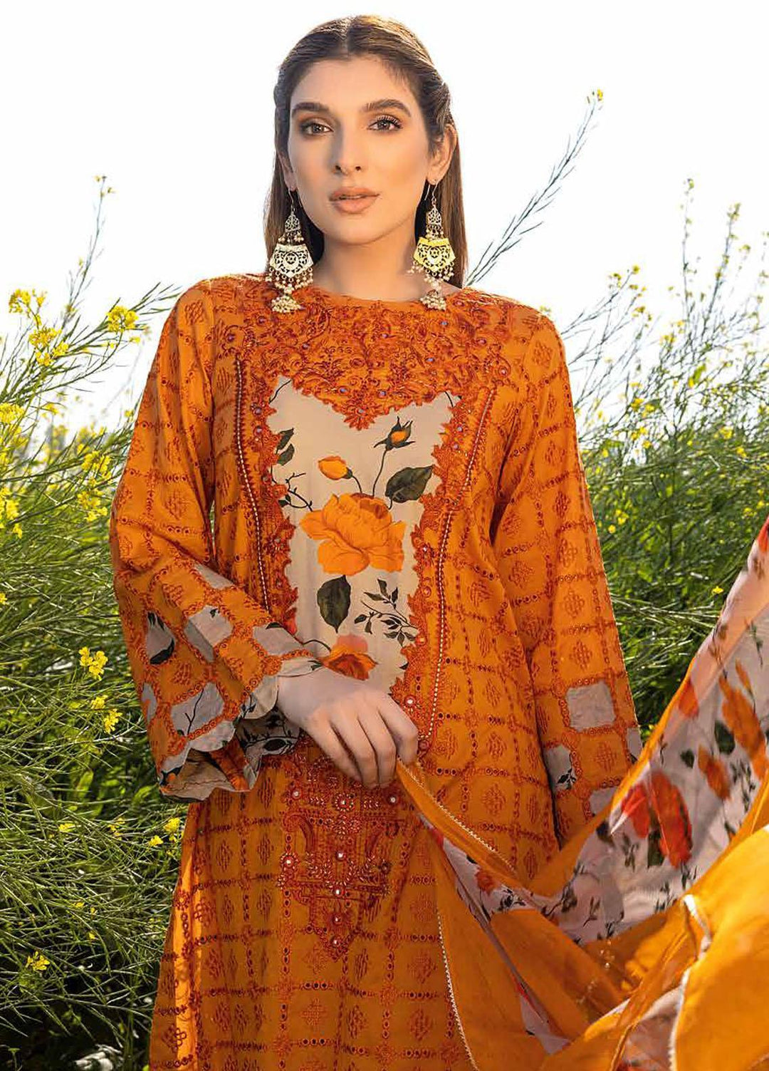 Zard By Charizma Embroidered Lawn Suits Unstitched 3 Piece CRZ23Z CCK-03 - Summer Collection