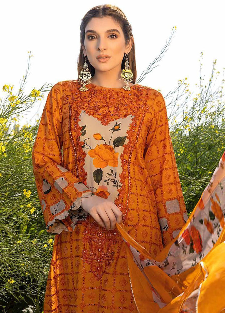 Zard By Charizma Embroidered Lawn Suits Unstitched 3 Piece CRZ23Z CCK-03 - Summer Collection
