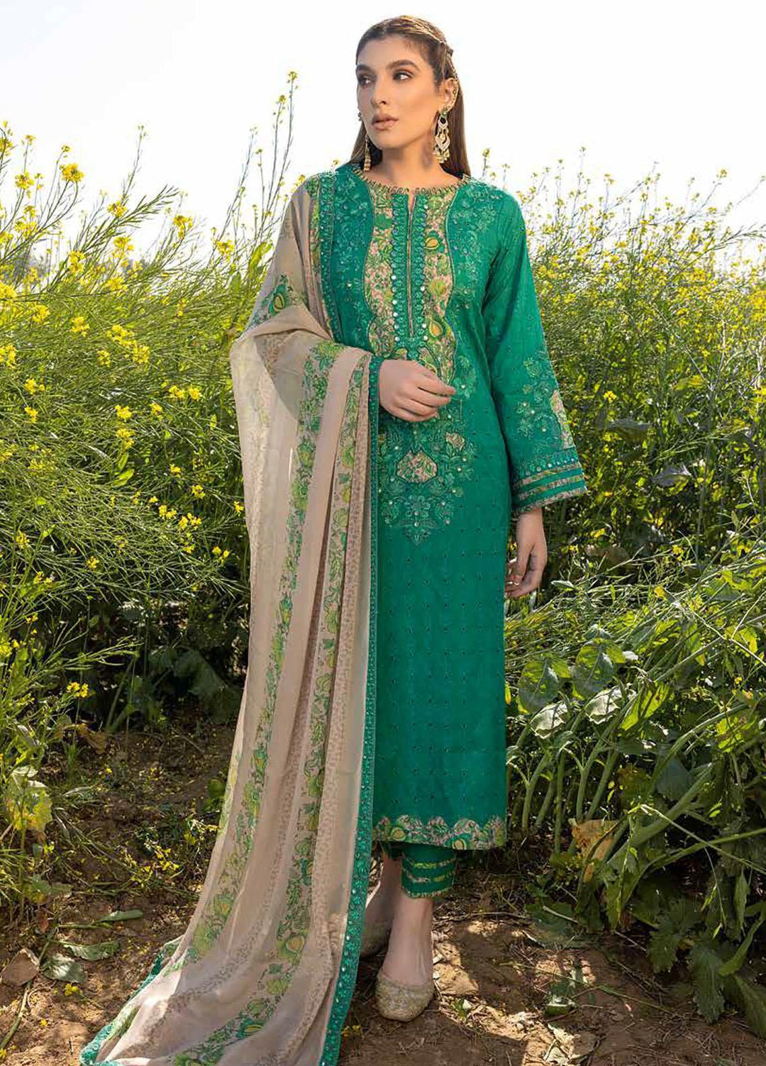 Zard By Charizma Embroidered Lawn Suits Unstitched 3 Piece CRZ23Z CCK-06 - Summer Collection