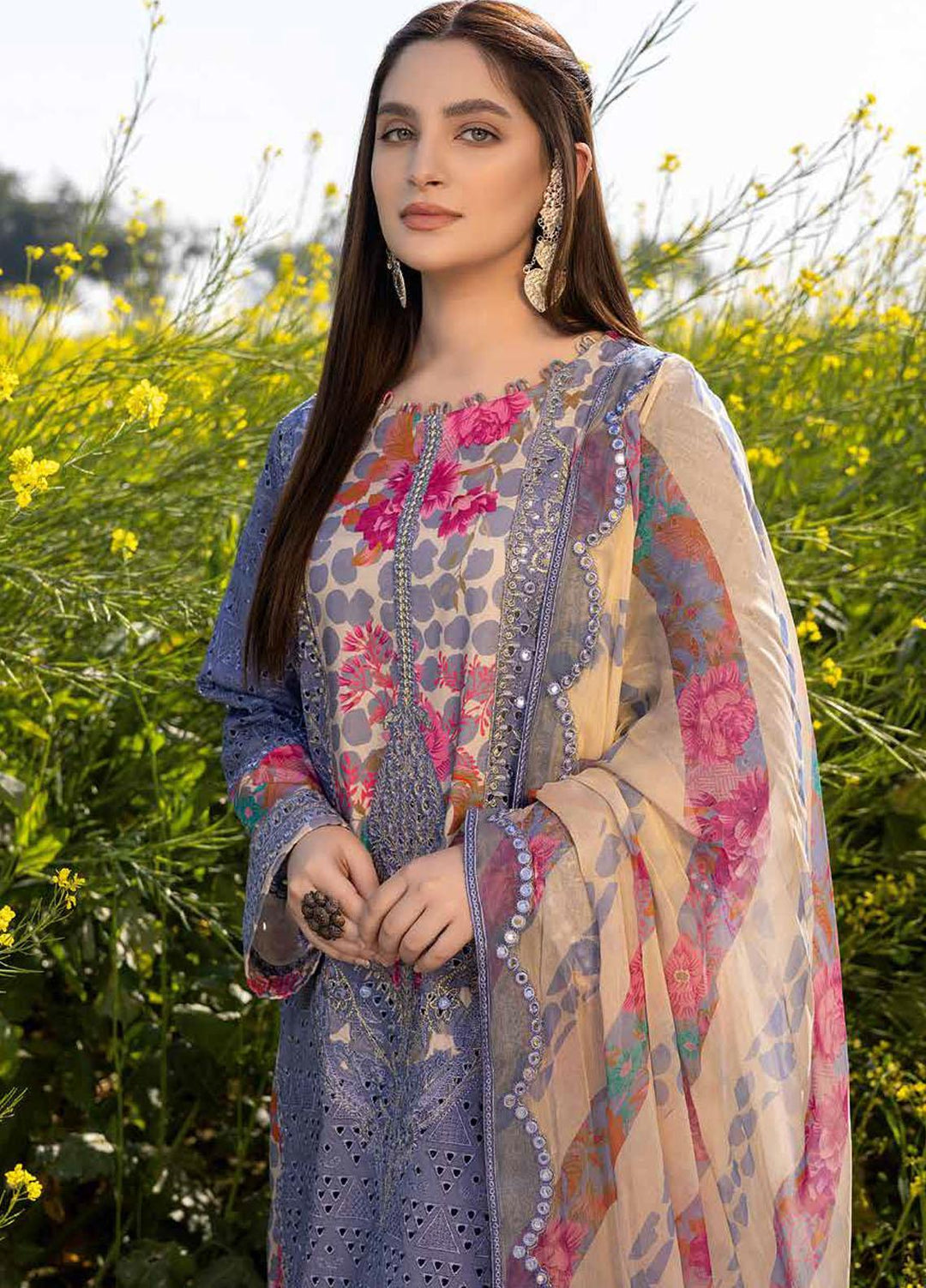 Zard By Charizma Embroidered Lawn Suits Unstitched 3 Piece CRZ23Z CCK-07 - Summer Collection