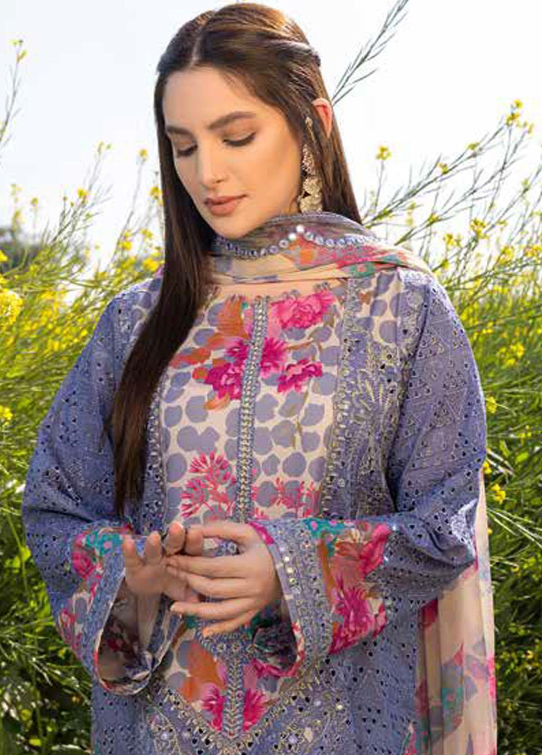 Zard By Charizma Embroidered Lawn Suits Unstitched 3 Piece CRZ23Z CCK-07 - Summer Collection