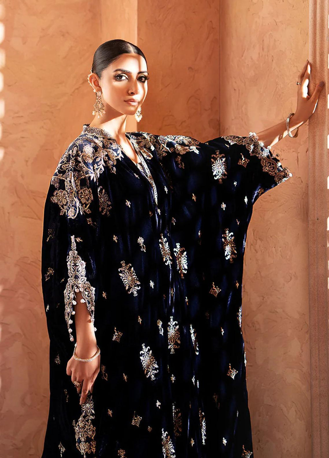 Zardozi By AIK Atelier Embroidered Velvet Suits Unstitched 2 Piece AIK23Z Look 10 - Premium Collection
