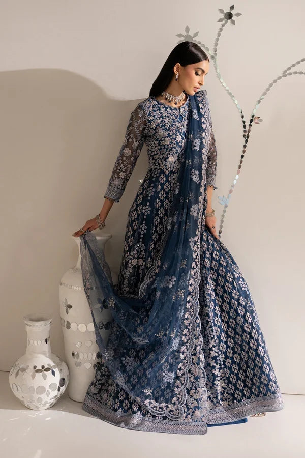 Shehnai by Lavish Premium Unstitched Embroidered Organza 3 Piece Suit LVP26USO SH-05 ZAREEN - Wedding Collection