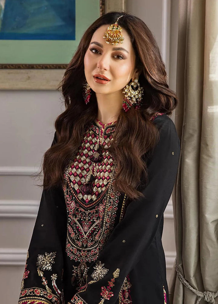 Zari Sitara By Asim Jofa Embroidered Cotton Kurti Unstitched AJ23ZS AJZS-25 - Luxury Eid Collection