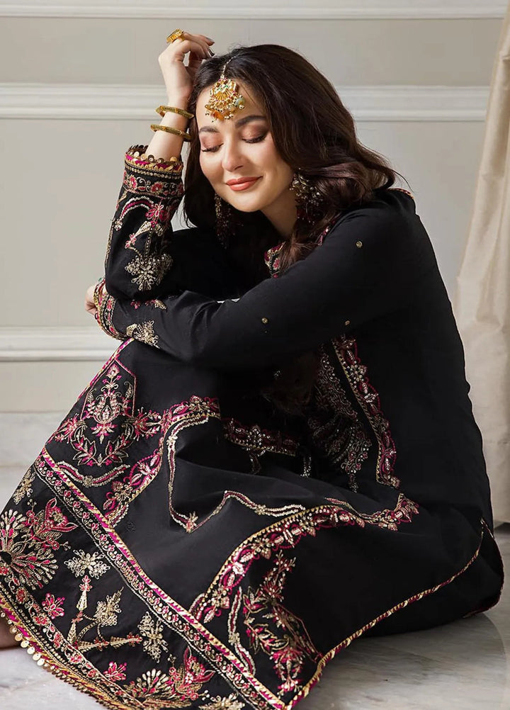 Zari Sitara By Asim Jofa Embroidered Cotton Kurti Unstitched AJ23ZS AJZS-25 - Luxury Eid Collection