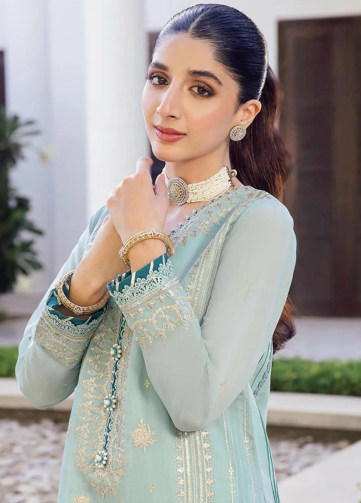 Zari Sitara By Asim Jofa Embroidered Cotton Kurti Unstitched AJ23ZS AJZS-26 - Luxury Eid Collection