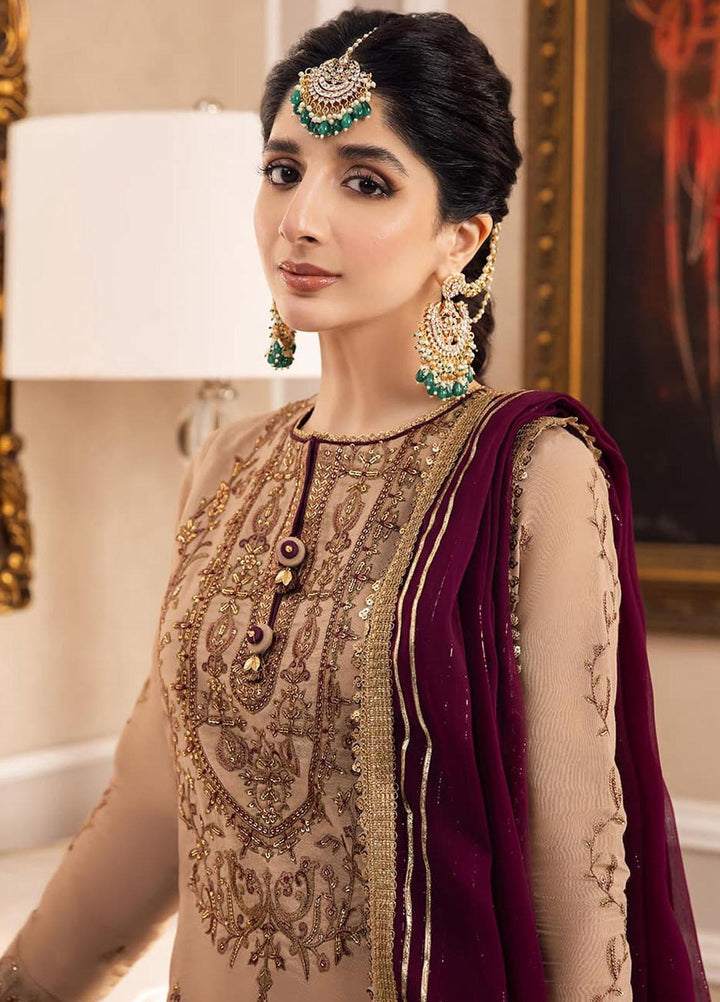 Zari Sitara By Asim Jofa Embroidered Cotton Suits Unstitched 3 Piece AJ23ZS AJZS-12 - Luxury Eid Collection