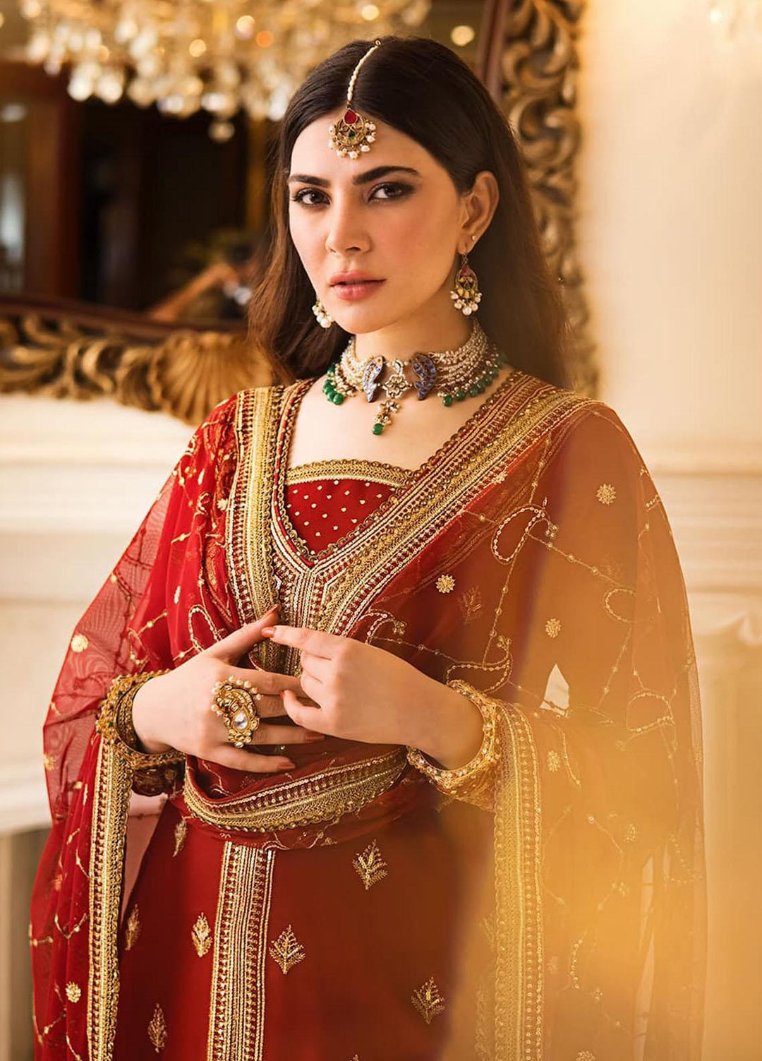 Zari Sitara By Asim Jofa Embroidered Chiffon Suits Unstitched 2 Piece AJ23ZS AJZS-21 - Luxury Eid Collection