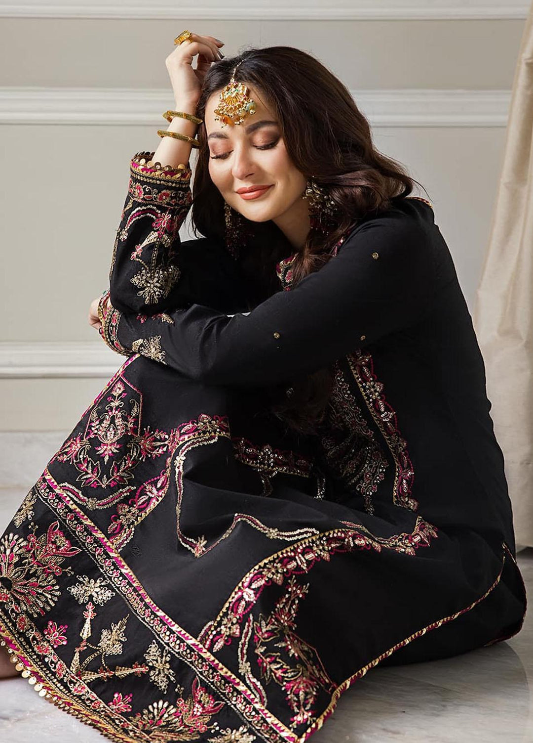 Zari Sitara By Asim Jofa Embroidered Cotton  Unstitched Kurties AJ23ZS AJZS-25 - Luxury Eid Collection