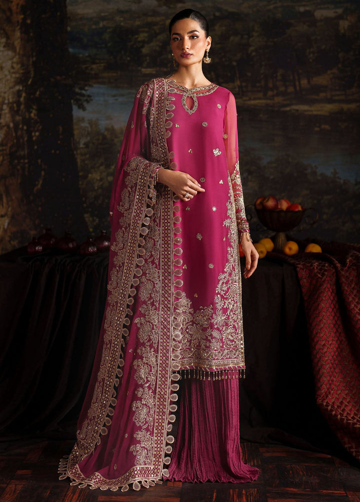 Zarif Embroidered Chiffon Suits Unstitched 3 Piece ZAF25PC Prc-05 Adelle - Formals Collection
