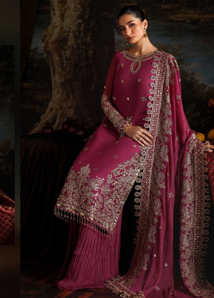 Zarif Embroidered Chiffon Suits Unstitched 3 Piece ZR25UF Prc-05 Adelle - Formals Collection