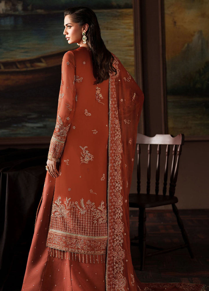 Zarif Embroidered Chiffon Suits Unstitched 3 Piece ZR25UF Prc-07 Eleonore - Formals Collection