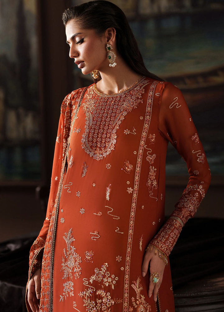 Zarif Embroidered Chiffon Suits Unstitched 3 Piece ZR25UF Prc-07 Eleonore - Formals Collection