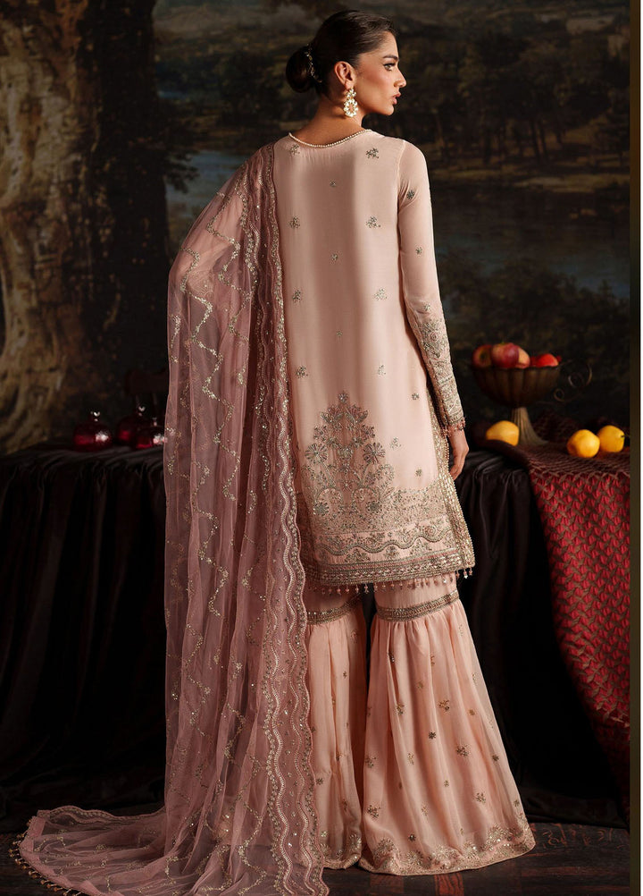 Zarif Embroidered Chiffon Suits Unstitched 3 Piece ZR25UF Prc-08 Lucia - Formals Collection