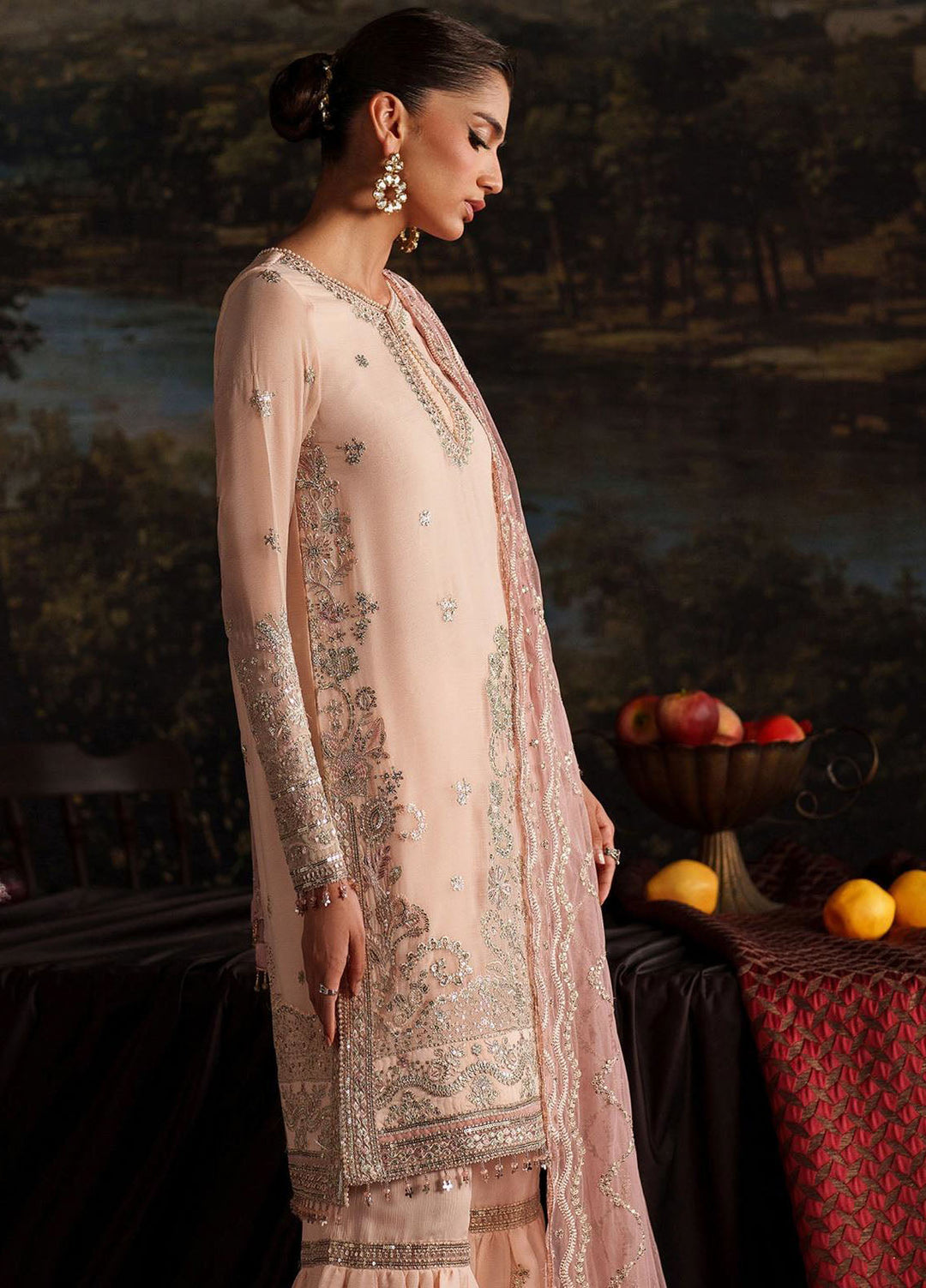 Zarif Embroidered Chiffon Suits Unstitched 3 Piece ZAF25PC Prc-08 Lucia - Formals Collection