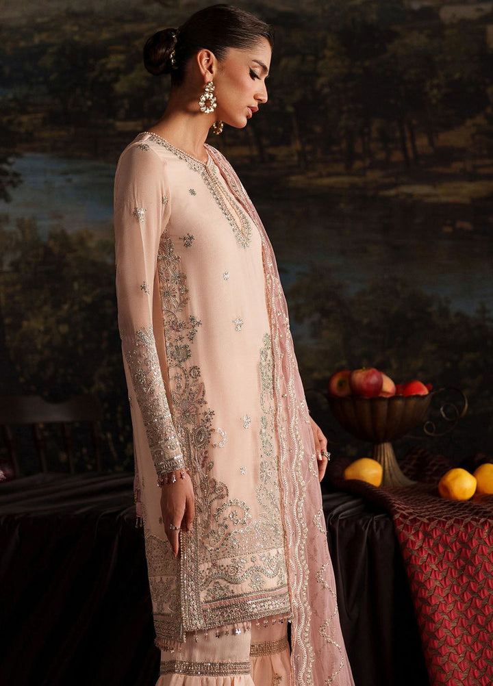 Zarif Embroidered Chiffon Suits Unstitched 3 Piece ZR25UF Prc-08 Lucia - Formals Collection