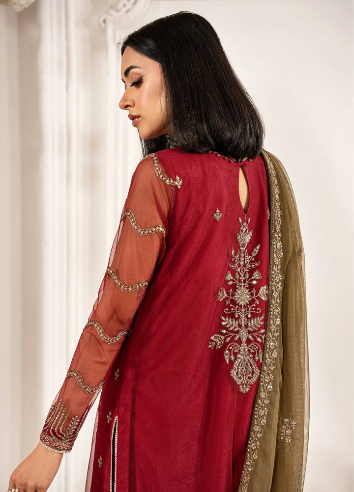 Zarif Embroidered Net Suit Unstitched 3 Piece ZR25UF ZFE-02 Alison - Formals Collection