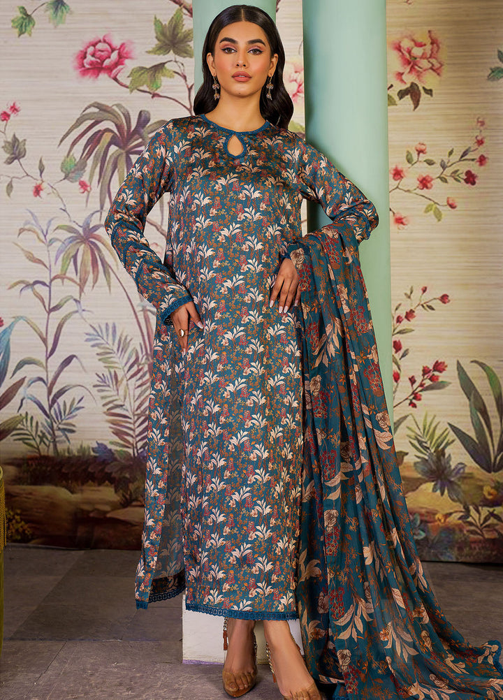 Zarif Printed Silk Suits Unstitched 3 Piece ZF24SP ZSP 05 Anabia - Festive Collection