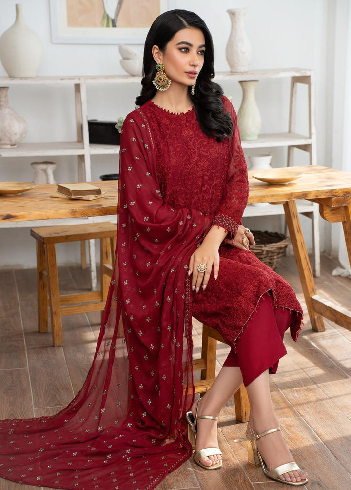 Zarif Pret Embroidered Chiffon 3 Piece Suit Rosie