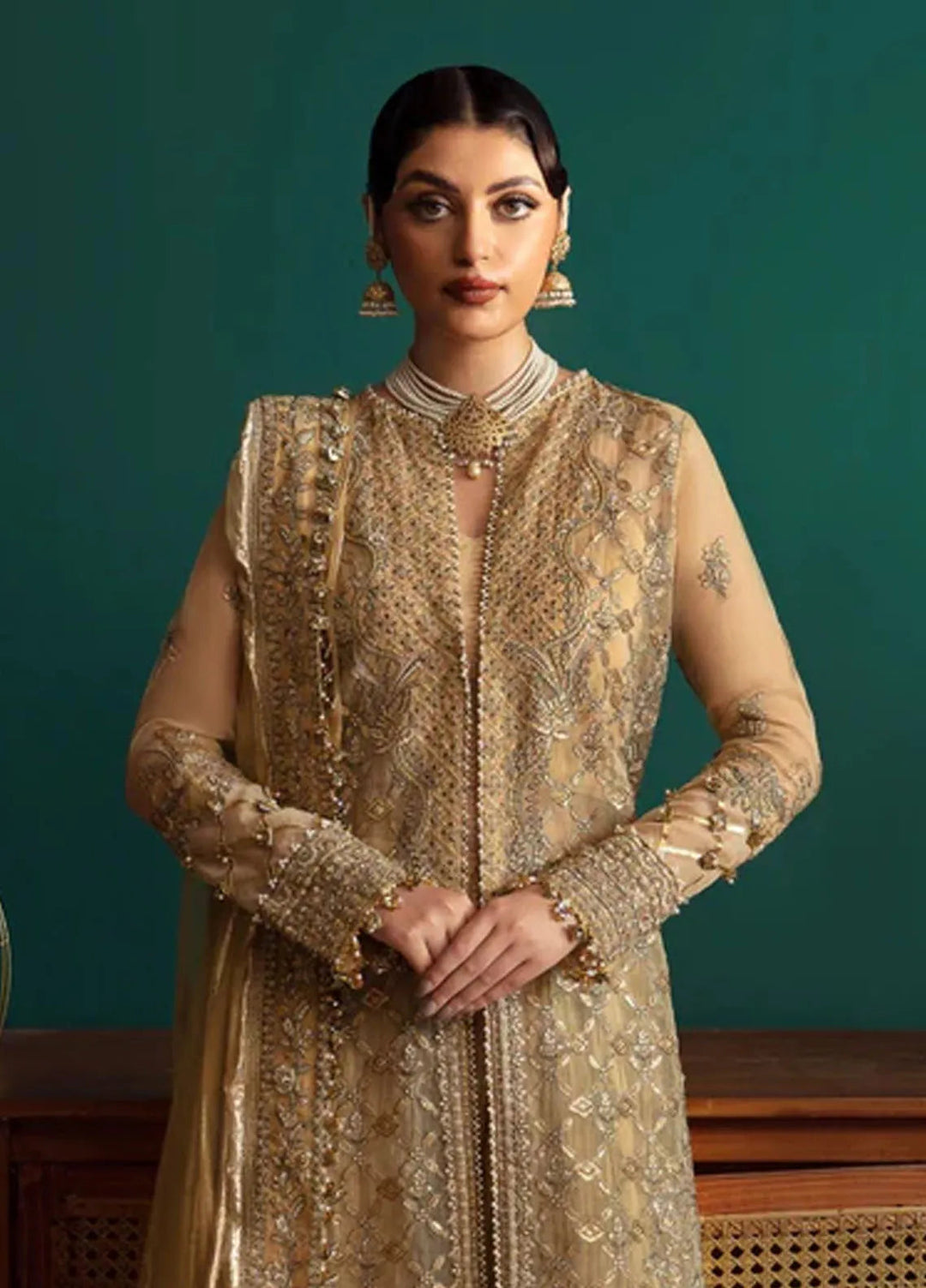 Zarin by Eleshia Embroidered Organza Suits Unstitched 3 Piece ELS24ZL Elana - Formal Collection