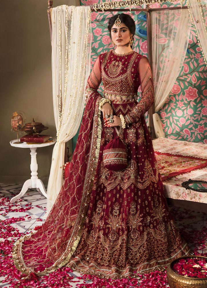 Zarin by Eleshia Embroidered Net Suits Unstitched 3 Piece ELS23UF D-01 ASHMIZA - Luxury Formal Collection
