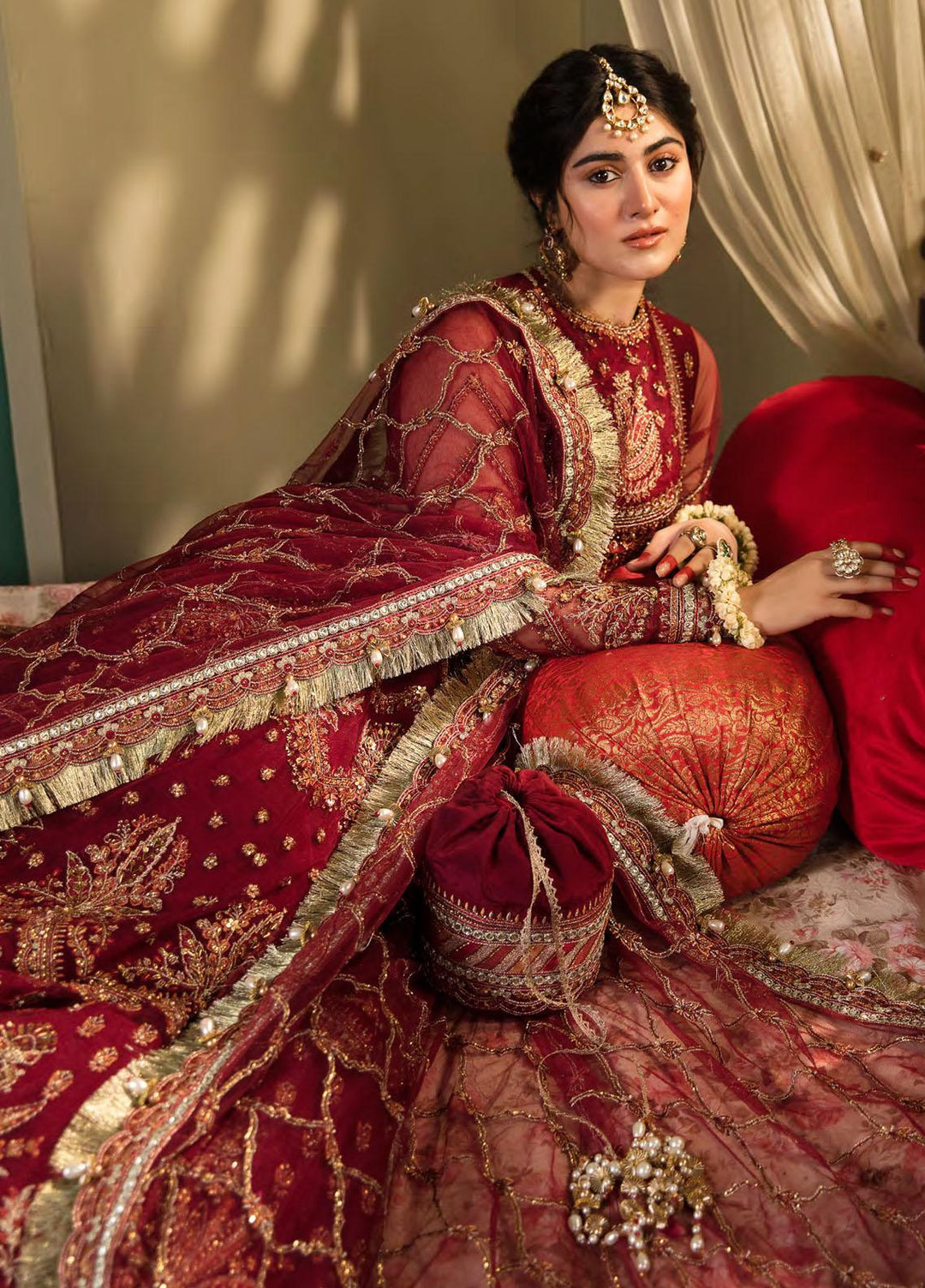 Zarin by Eleshia Embroidered Net Suits Unstitched 3 Piece ELS23UF D-01 ASHMIZA - Luxury Formal Collection