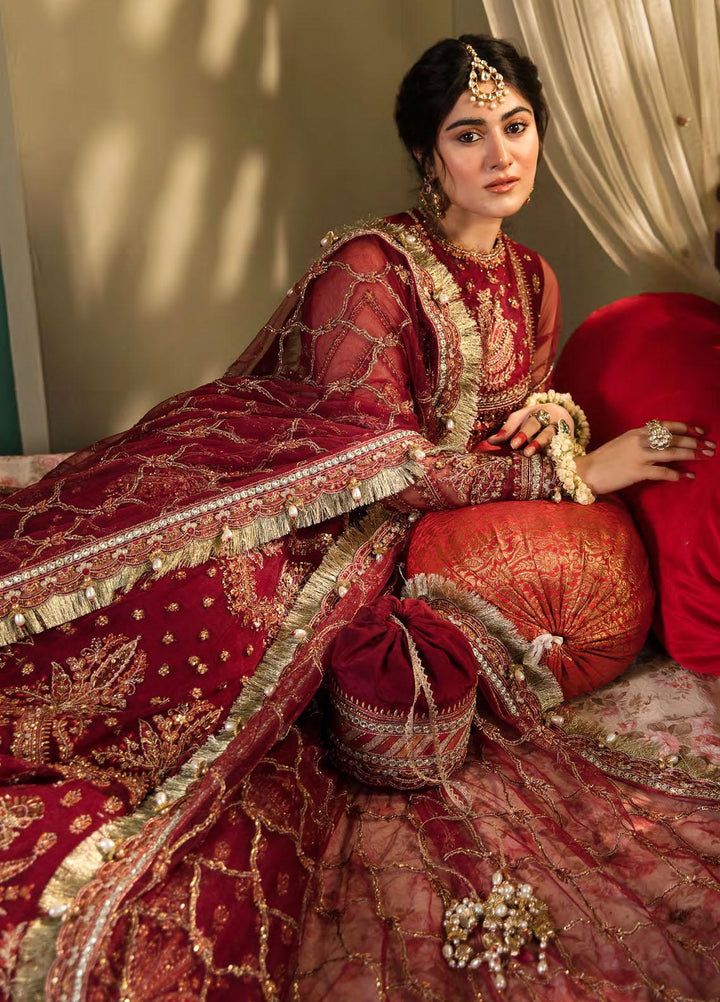 Zarin by Eleshia Embroidered Net Suits Unstitched 3 Piece ELS23UF D-01 ASHMIZA - Luxury Formal Collection