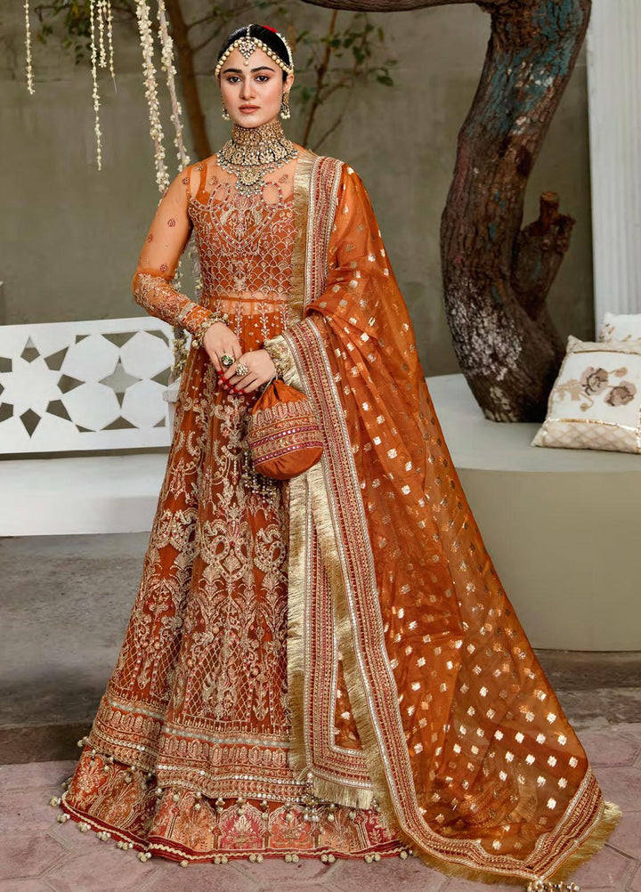Zarin by Eleshia Embroidered Net Suits Unstitched 3 Piece ELS23UF D-06 KHWAHER - Luxury Formal Collection