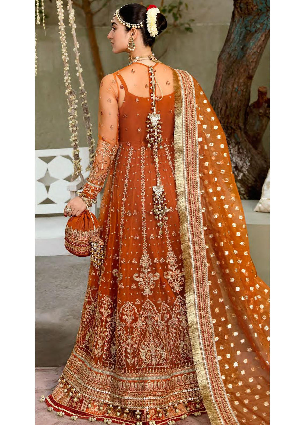 Zarin by Eleshia Embroidered Net Suits Unstitched 3 Piece ELS23UF D-06 KHWAHER - Luxury Formal Collection