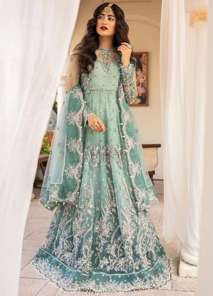 Zarin By Eleshia Embroidered Net Suits Unstitched 3 Piece ELS23ZN D-01 Zarela - Wedding Collection