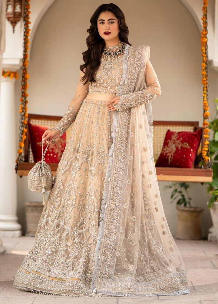 Zarin By Eleshia Embroidered Net Suits Unstitched 3 Piece ELS23ZN D-03 Elayne - Wedding Collection