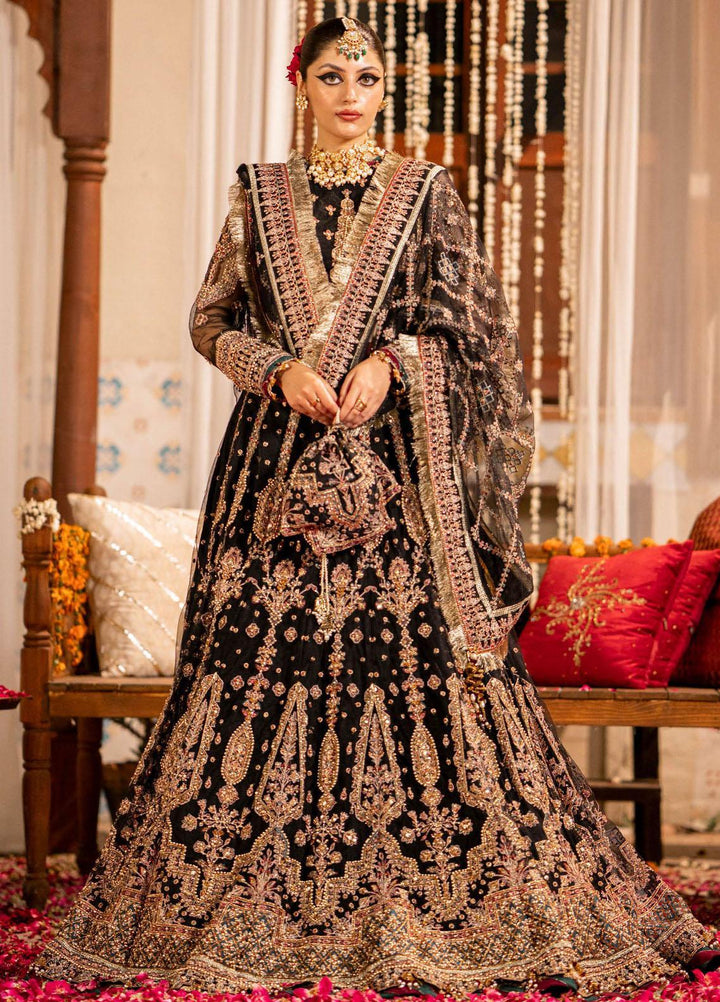 Zarin By Eleshia Embroidered Net Suits Unstitched 3 Piece ELS23ZN D-09 Kamila - Wedding Collection