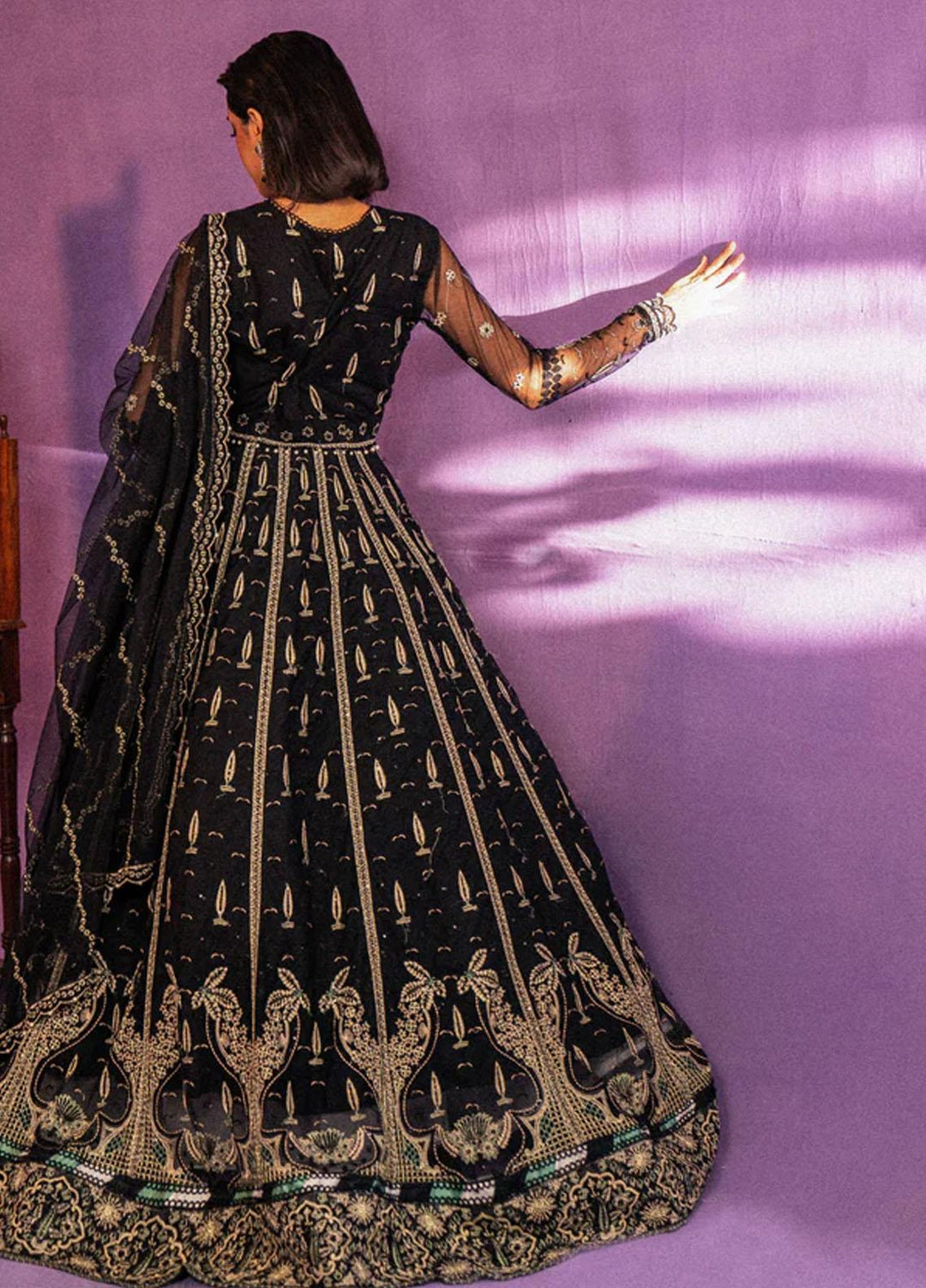 Zarish By Gisele Embroidered Net Suits Unstitched 3 Piece GL23Z KHAISTA - Festive Collection