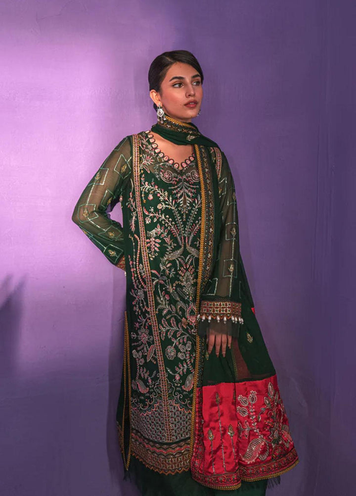 Zarish By Gisele Embroidered Chiffon Suits Unstitched 3 Piece GL23Z ZAITOON - Festive Collection