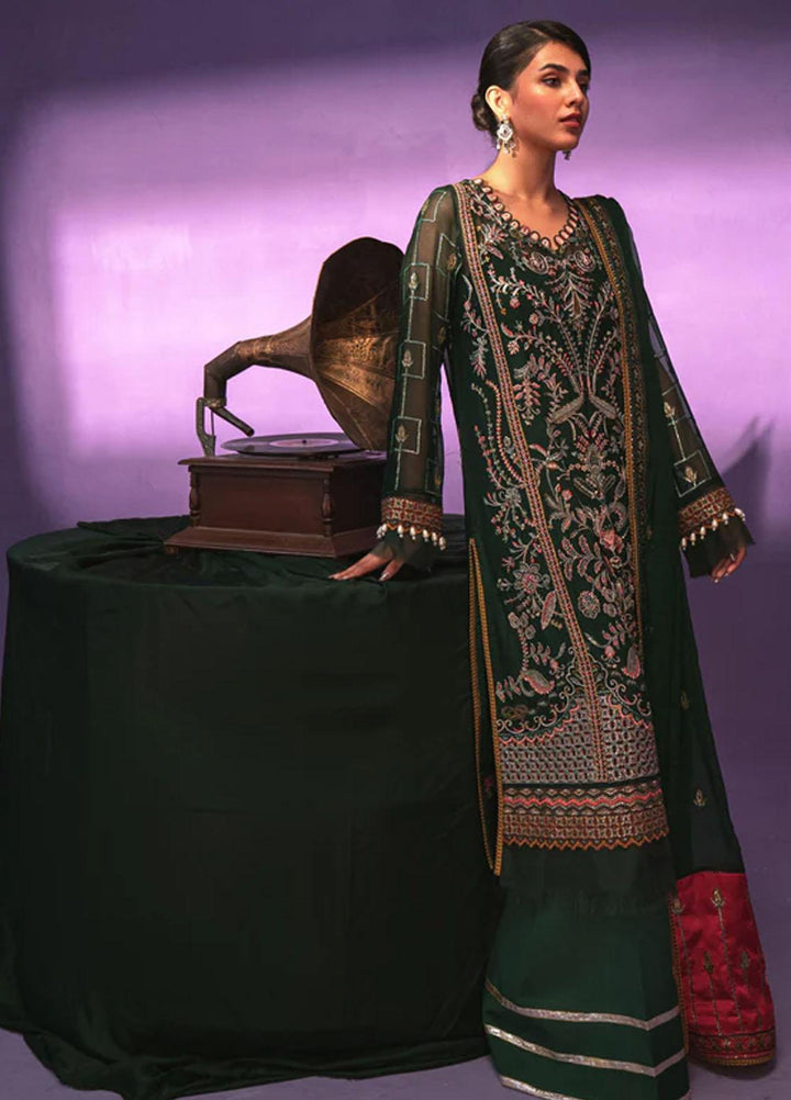 Zarish By Gisele Embroidered Chiffon Suits Unstitched 3 Piece GL23Z ZAITOON - Festive Collection