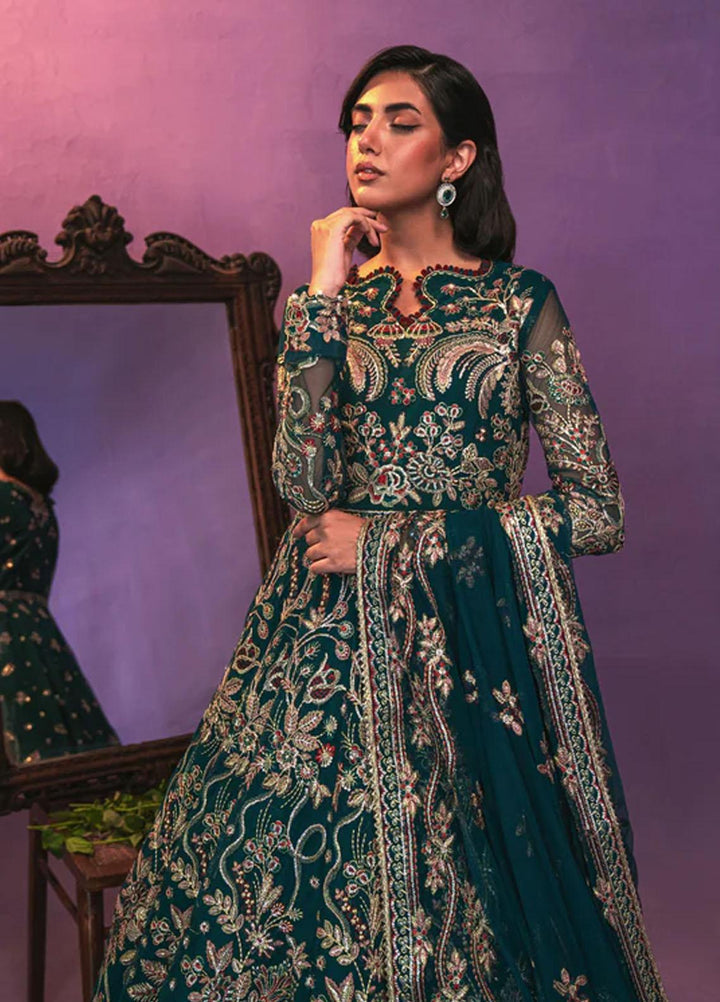 Zarish By Gisele Embroidered Net Suits Unstitched 3 Piece GL23Z ZARGHUNA - Festive Collection